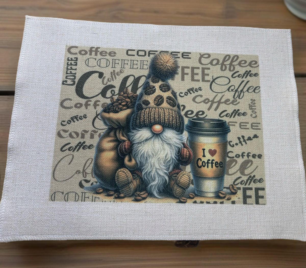 Napperon de tissu | I love coffee