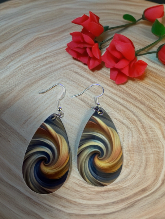 Boucles d’oreilles sublimées | Tourbillon de couleur
