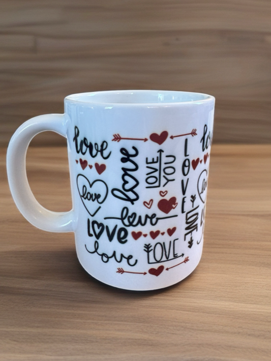 Tasse en céramique 12 oz.| Love You